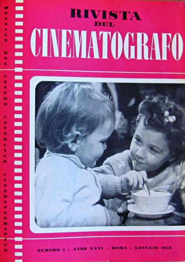 RIVISTA DEL CINEMATOGRAFO magazine side cover  January 1953