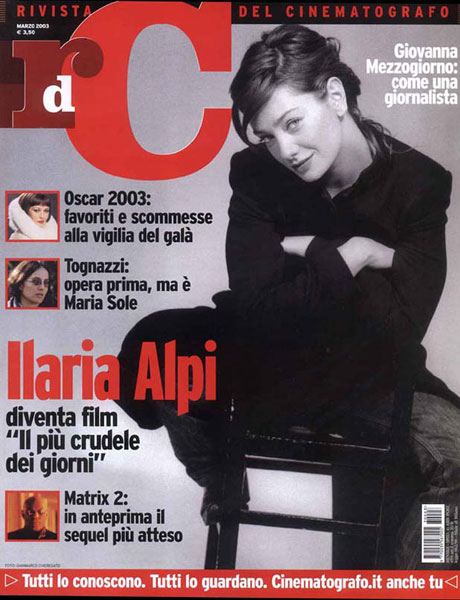 RIVISTA DEL CINEMATOGRAFO magazine side cover March 2003