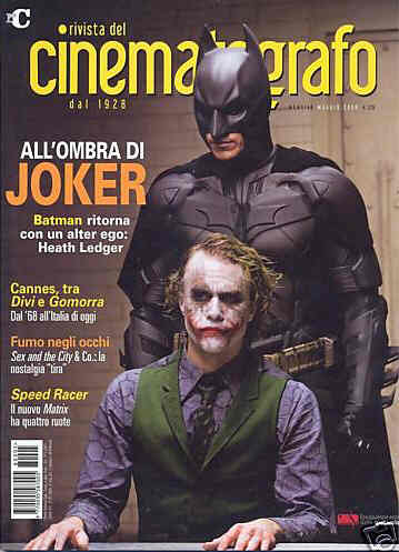 RIVISTA DEL CINEMATOGRAFO magazine side cover May 2008