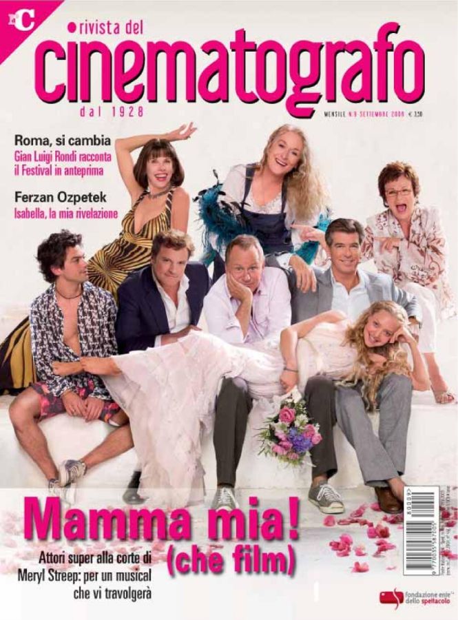 RIVISTA DEL CINEMATOGRAFO magazine side cover September 2008
