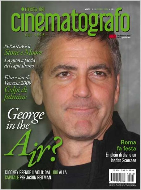 RIVISTA DEL CINEMATOGRAFO magazine side cover October 2009