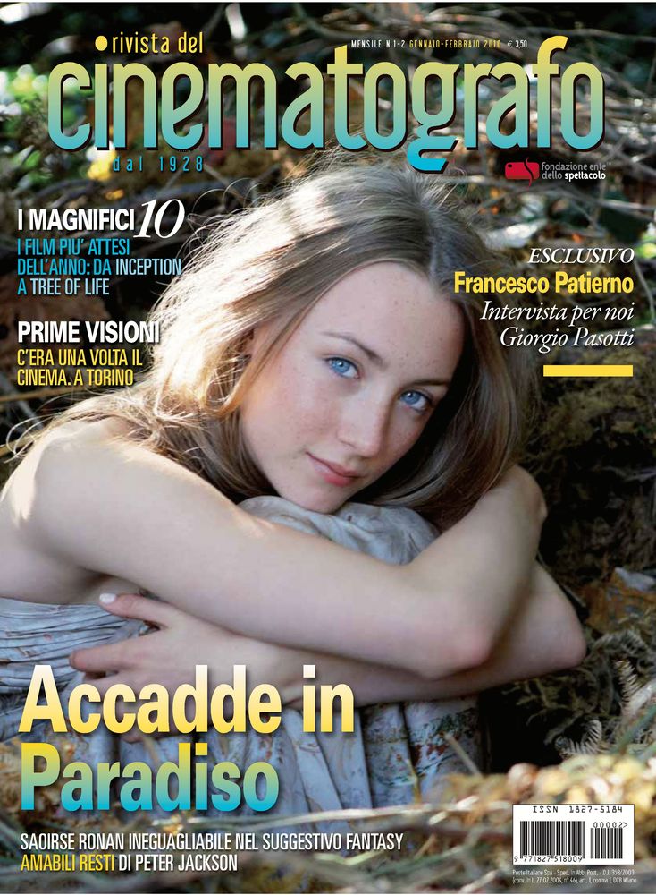 RIVISTA DEL CINEMATOGRAFO magazine side cover January/February 2010