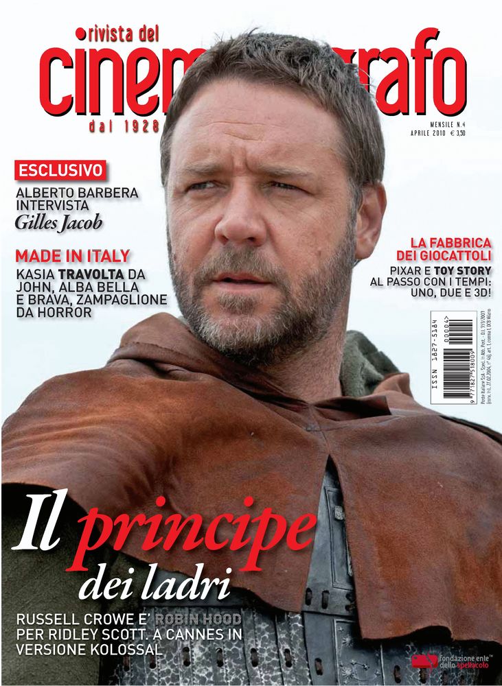 RIVISTA DEL CINEMATOGRAFO magazine side cover April 2010
