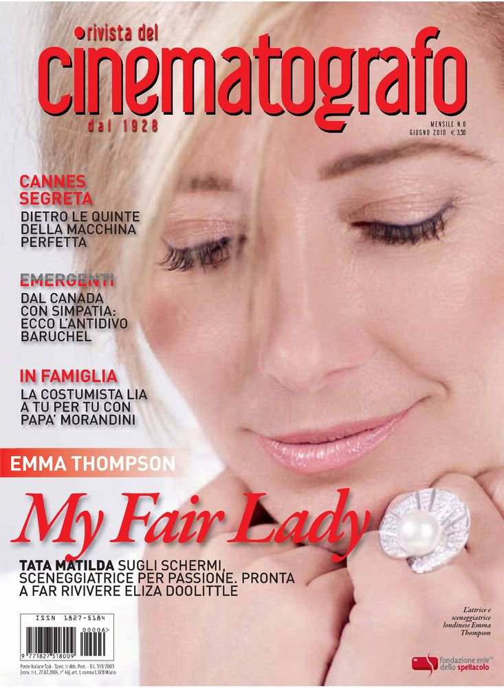 RIVISTA DEL CINEMATOGRAFO magazine side cover June 2010