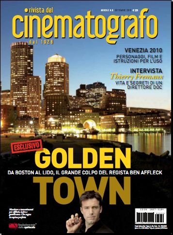RIVISTA DEL CINEMATOGRAFO magazine side cover September 2010