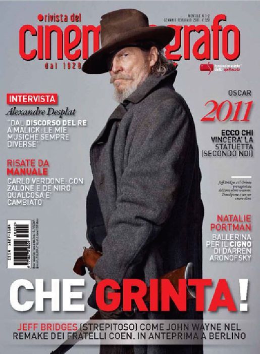 RIVISTA DEL CINEMATOGRAFO magazine side cover January/February 2011