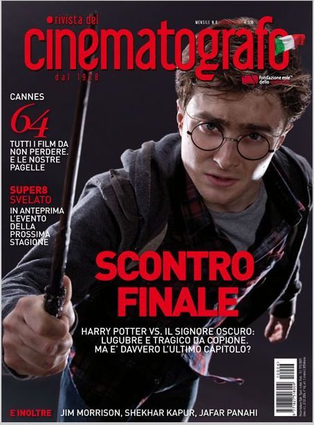 RIVISTA DEL CINEMATOGRAFO magazine side cover June 2011