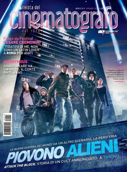 RIVISTA DEL CINEMATOGRAFO magazine side cover November 2011