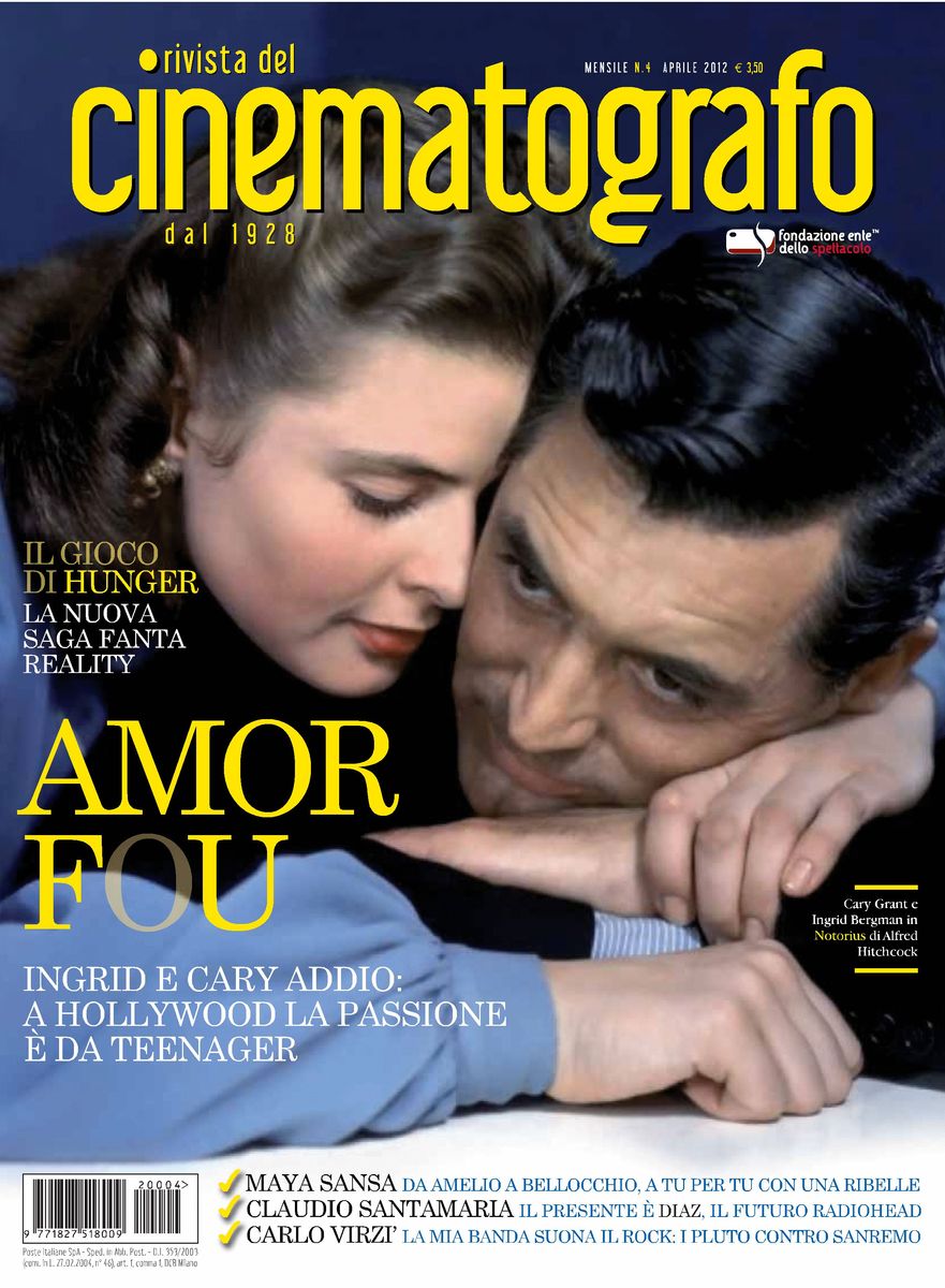 RIVISTA DEL CINEMATOGRAFO magazine side cover April 2012