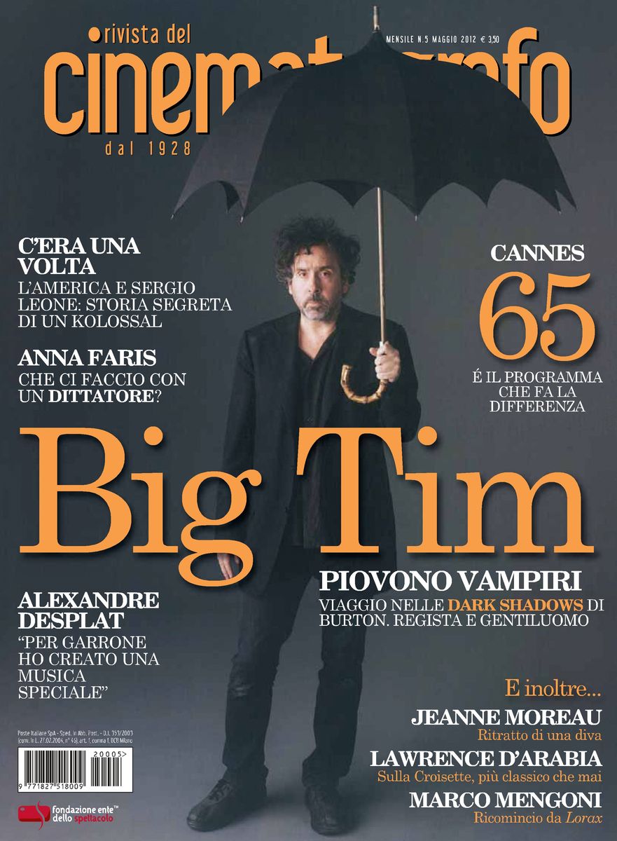 RIVISTA DEL CINEMATOGRAFO magazine side cover May 2012