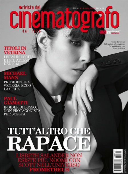 RIVISTA DEL CINEMATOGRAFO magazine side cover July/August 2012