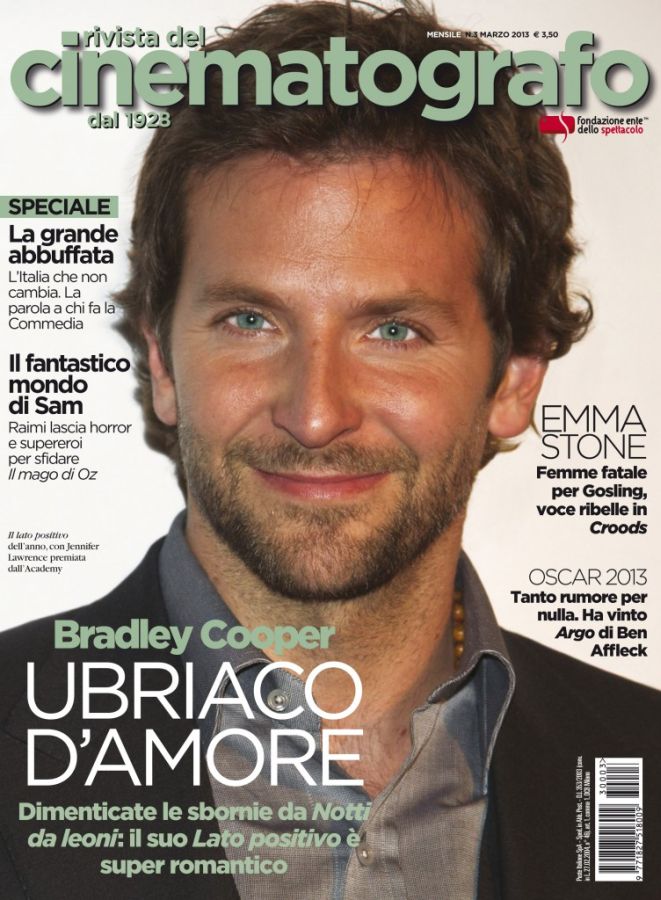 RIVISTA DEL CINEMATOGRAFO magazine side cover March 2013