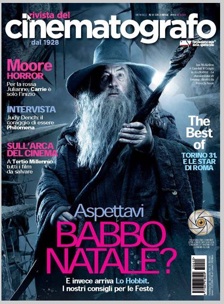 RIVISTA DEL CINEMATOGRAFO magazine side cover December 2013