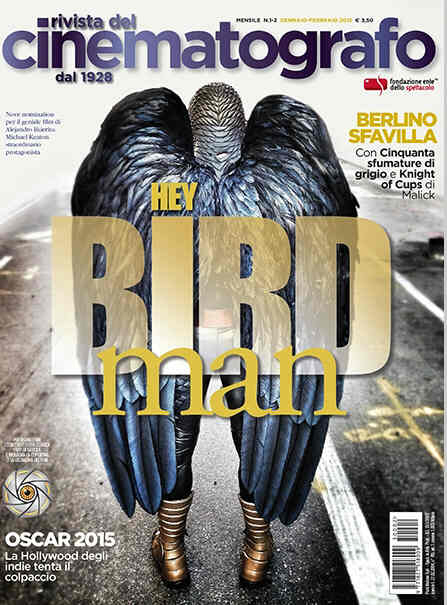 RIVISTA DEL CINEMATOGRAFO magazine side cover January/February 2015