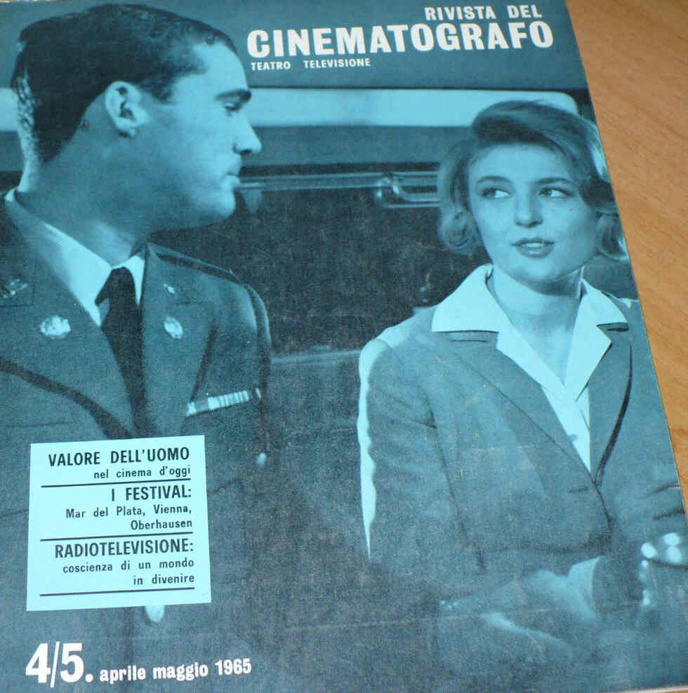 RIVISTA DEL CINEMATOGRAFO magazine side cover April/May 1965