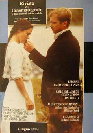 RIVISTA DEL CINEMATOGRAFO magazine side cover June 1992