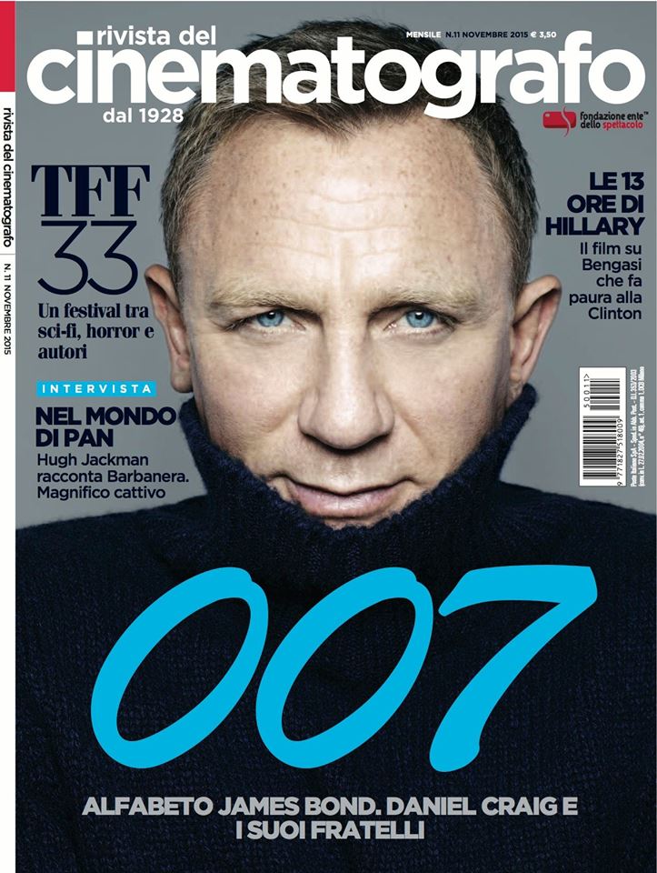 RIVISTA DEL CINEMATOGRAFO magazine side cover November 2015