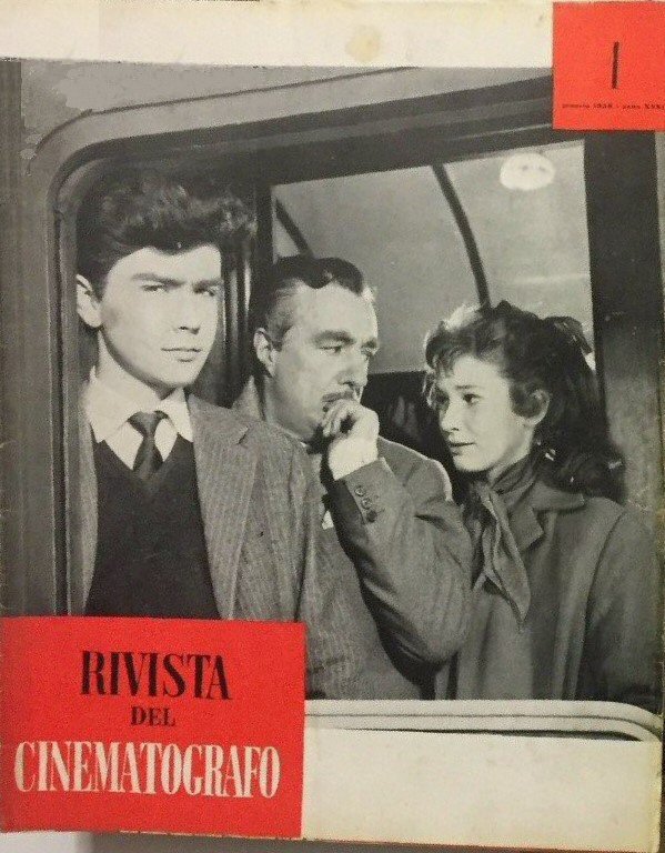 RIVISTA DEL CINEMATOGRAFO magazine side cover Issue 1  January 1958