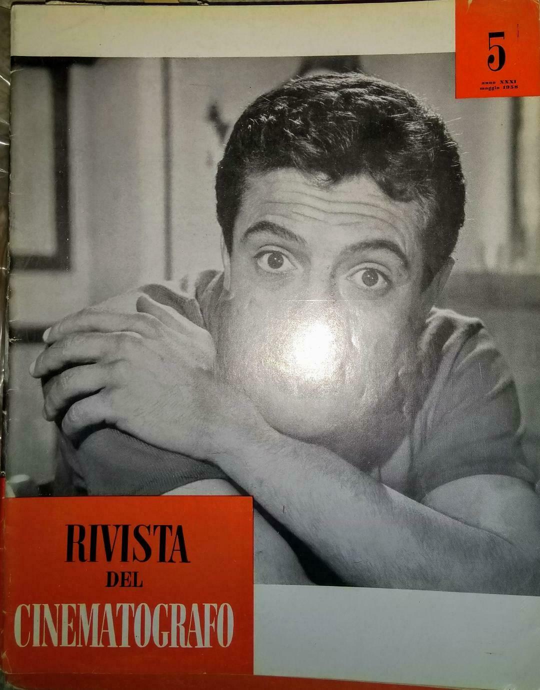 RIVISTA DEL CINEMATOGRAFO magazine side cover Issue 5  May 1958