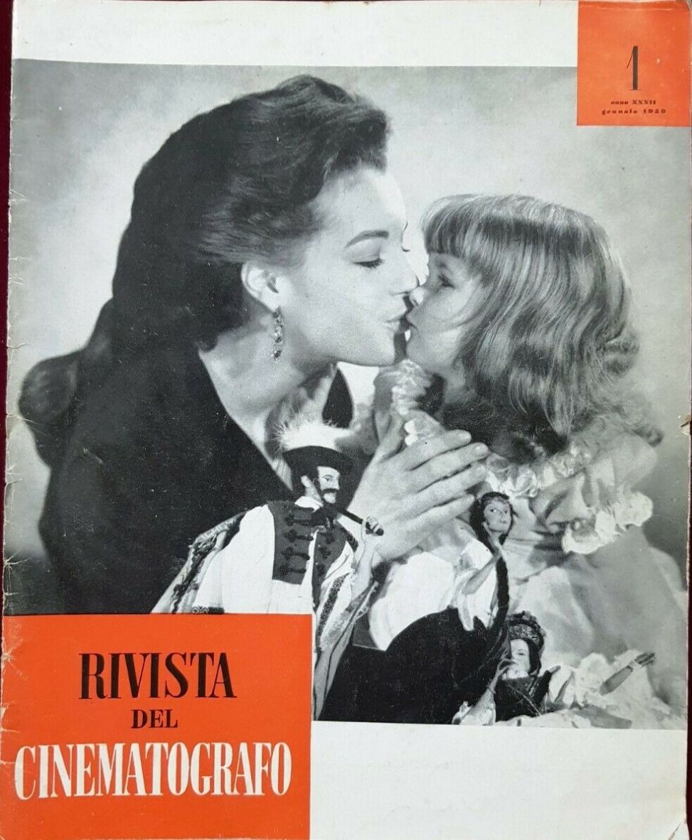 RIVISTA DEL CINEMATOGRAFO magazine side cover Issue 1  January 1959