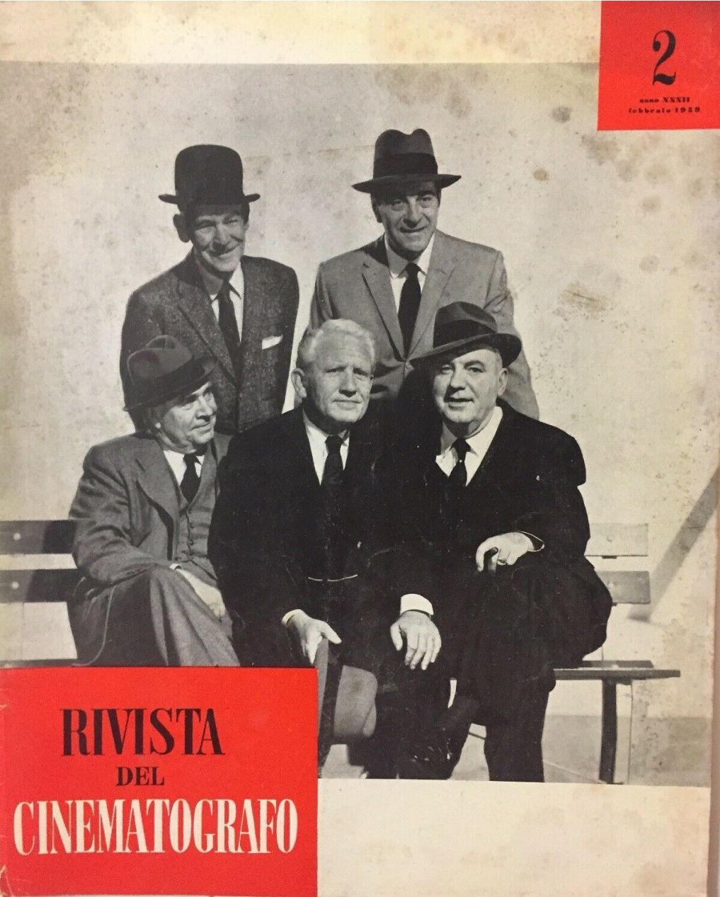 RIVISTA DEL CINEMATOGRAFO magazine side cover Issue 2  February 1959