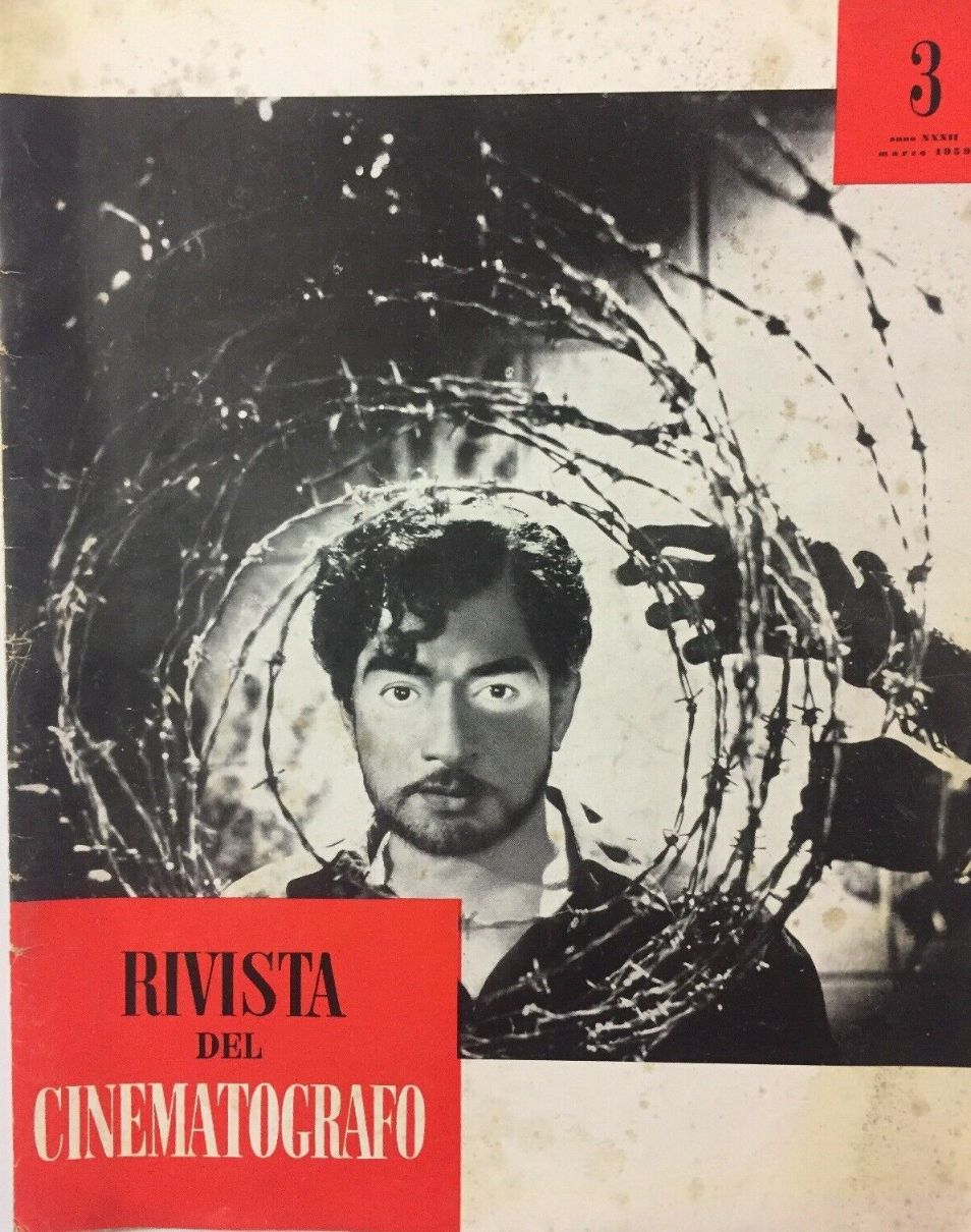 RIVISTA DEL CINEMATOGRAFO magazine side cover Issue 3  March 1959