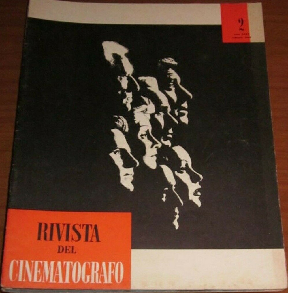 RIVISTA DEL CINEMATOGRAFO magazine side cover Issue 2  February 1962