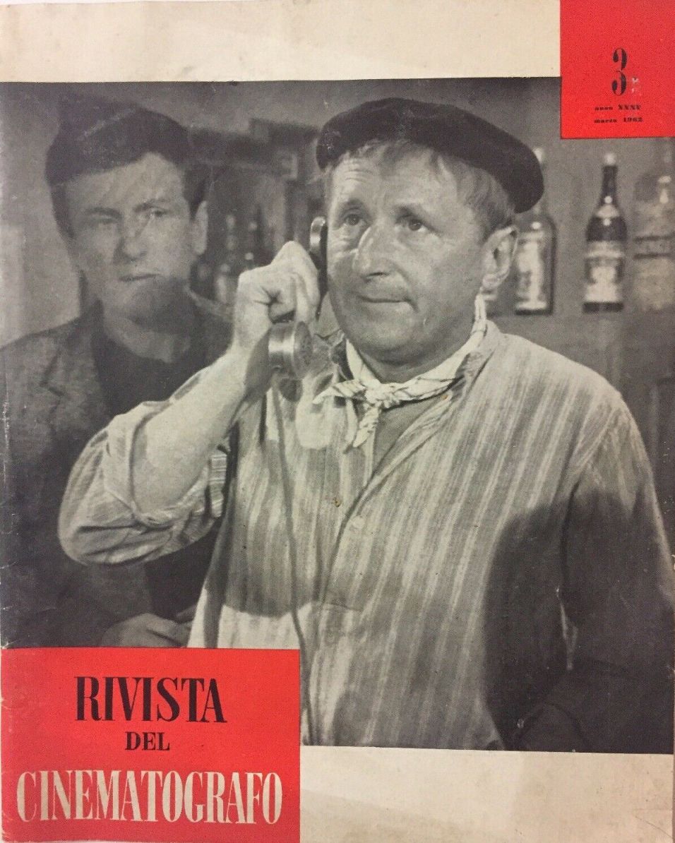 RIVISTA DEL CINEMATOGRAFO magazine side cover Issue 3  March 1962