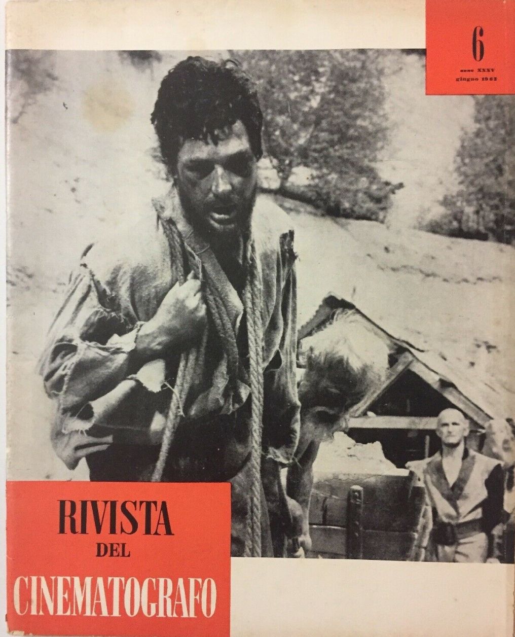 RIVISTA DEL CINEMATOGRAFO magazine side cover Issue 6  June 1962