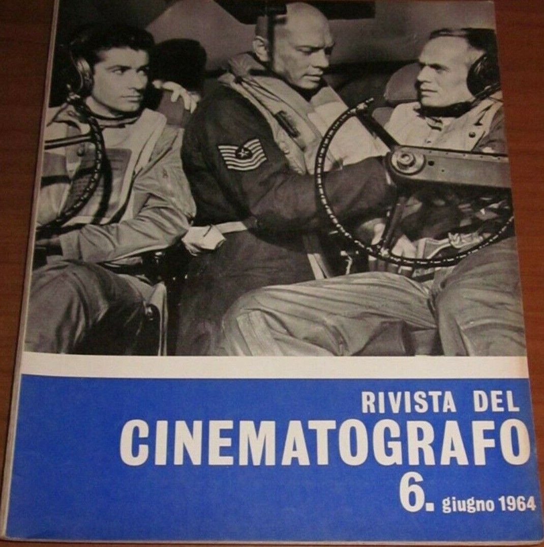 RIVISTA DEL CINEMATOGRAFO magazine side cover Issue 6  June 1964