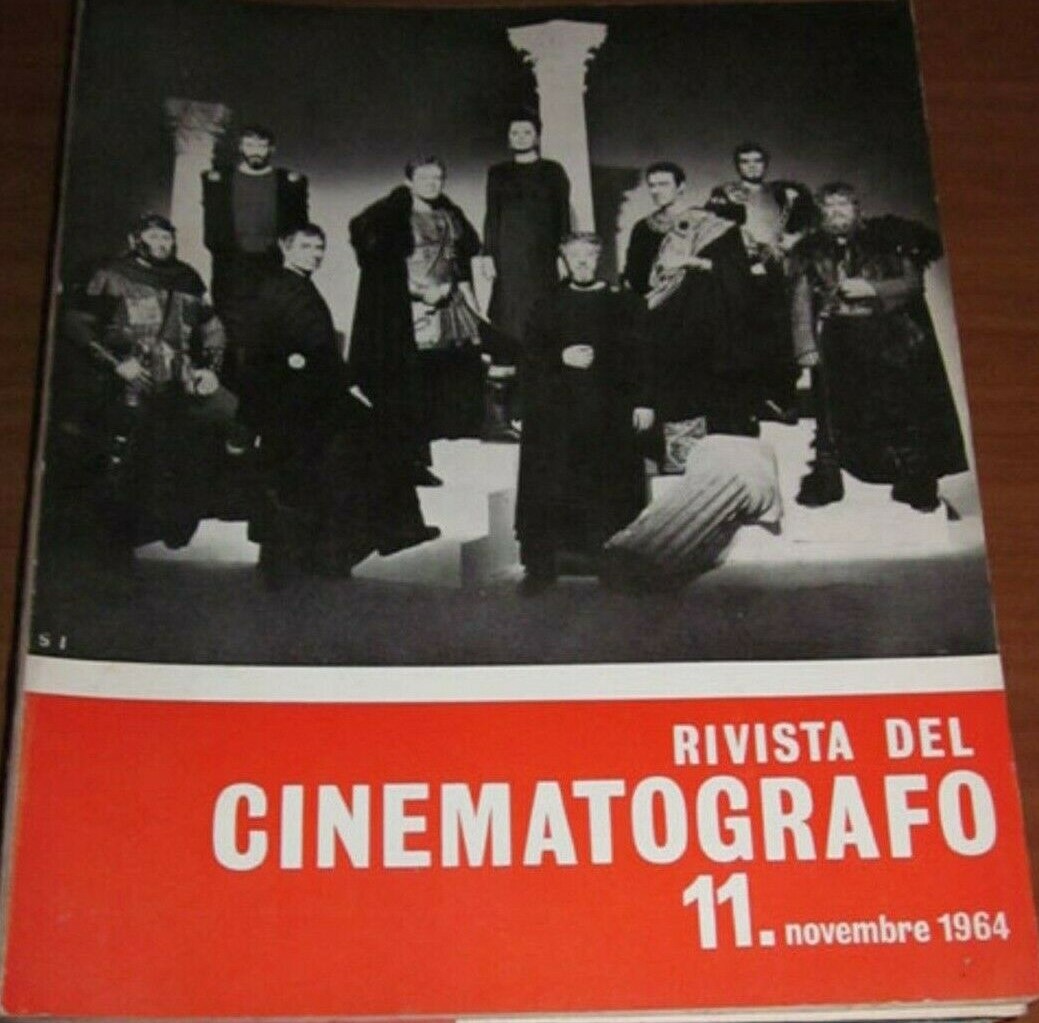 RIVISTA DEL CINEMATOGRAFO magazine side cover Issue 11  November 1964