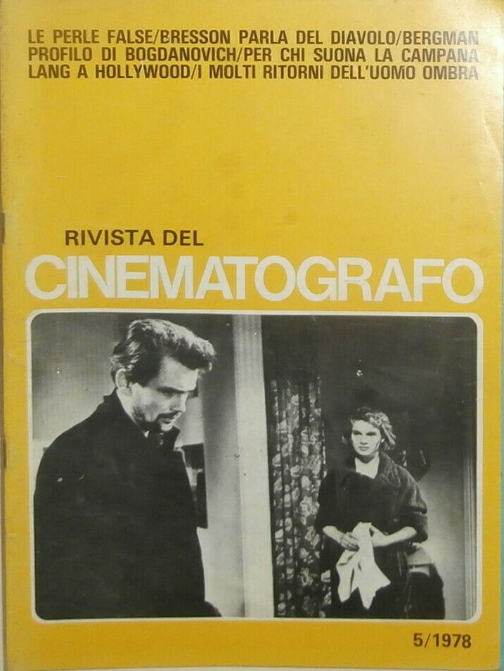 RIVISTA DEL CINEMATOGRAFO magazine side cover Issue 5  May 1978
