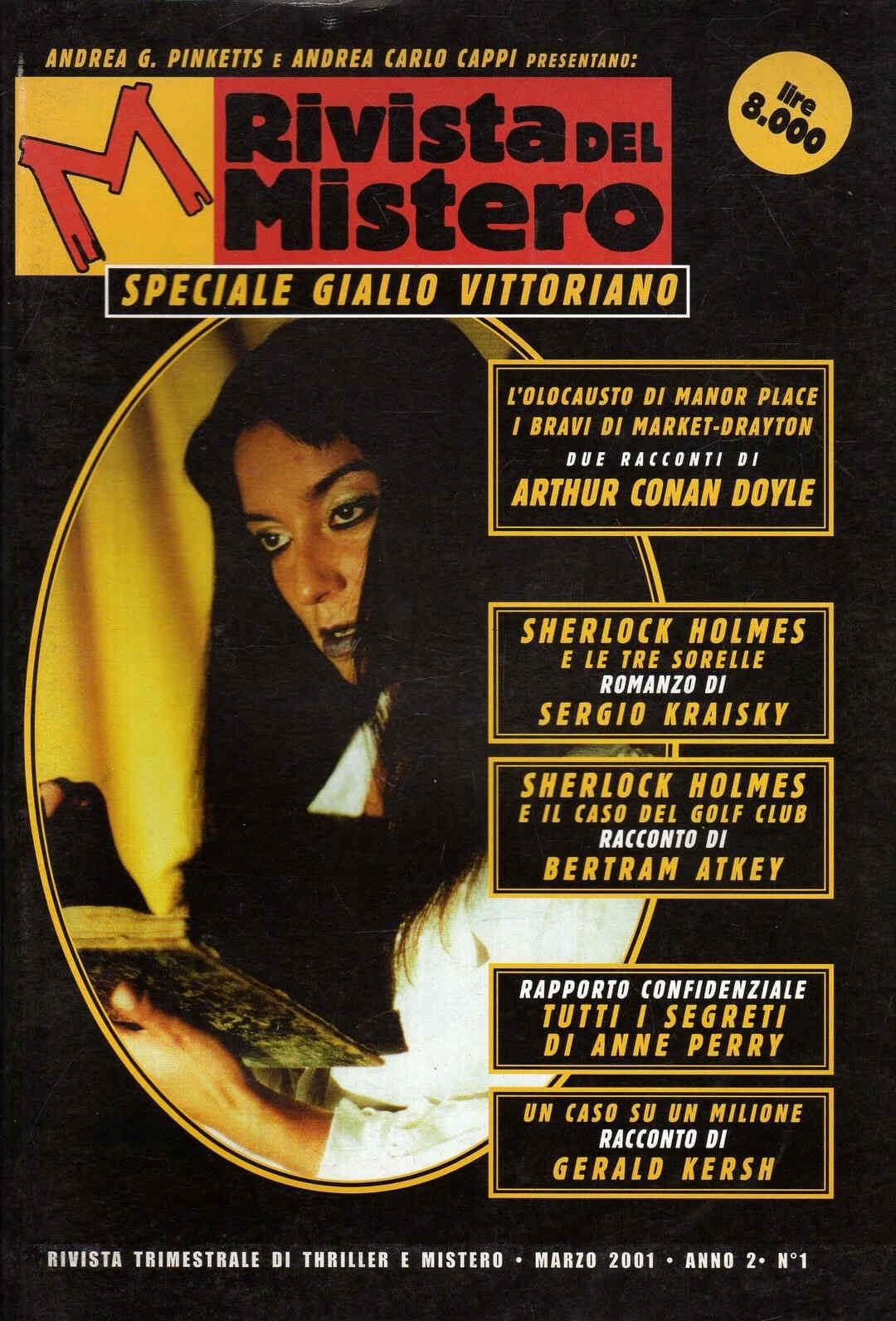M RIVISTA DEL MISTERO magazine side cover Issue 1 March 2001