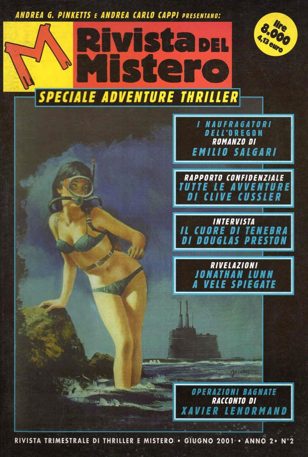M RIVISTA DEL MISTERO magazine side cover Issue 2 June 2001