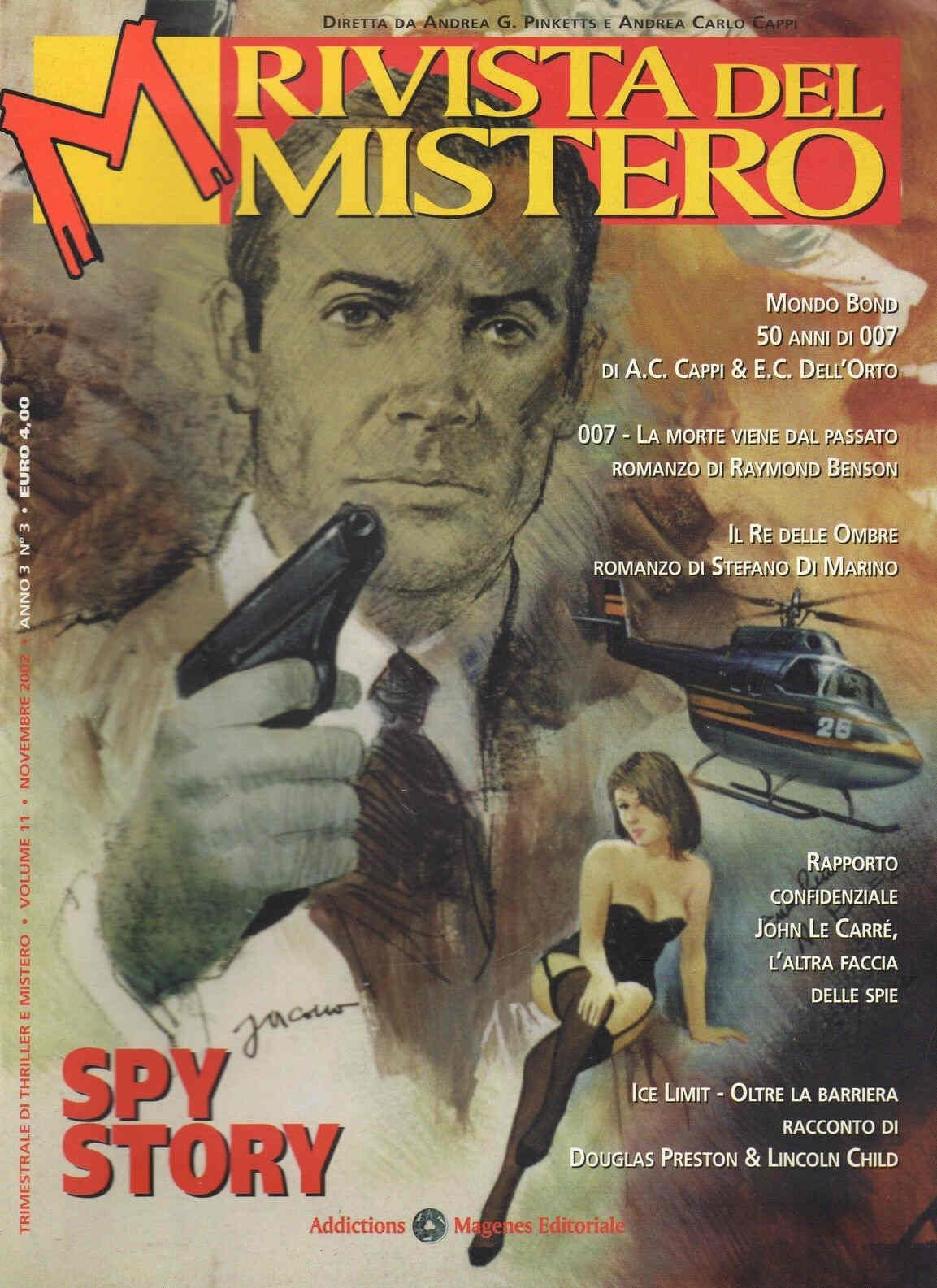 M RIVISTA DEL MISTERO magazine side cover Issue 3 November 2002