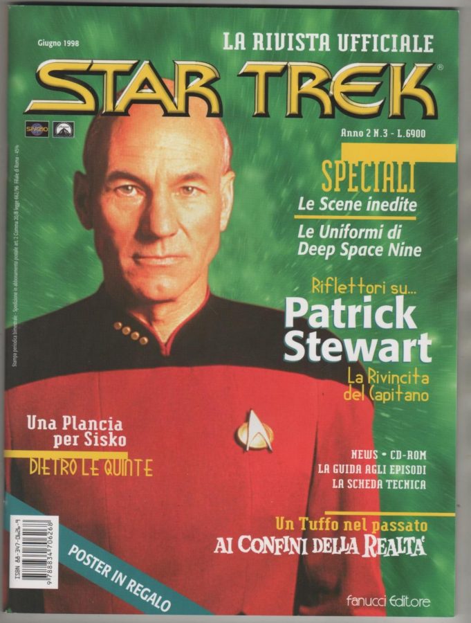 LA RIVISTA UFFICIALE STAR TREK magazine side cover Issue 3 June 1998