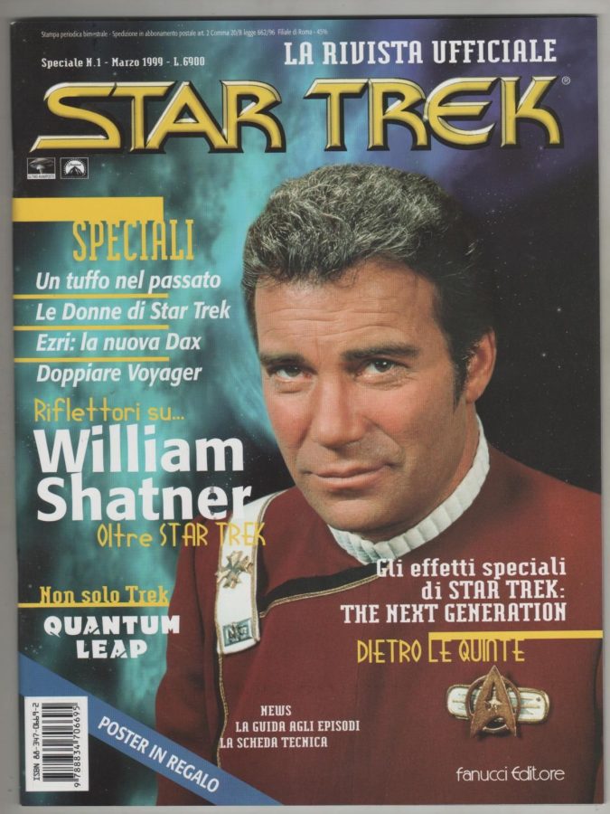LA RIVISTA UFFICIALE STAR TREK magazine side cover Issue 1  Special #1 March 1999