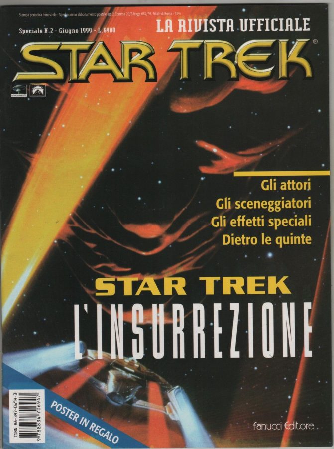 LA RIVISTA UFFICIALE STAR TREK magazine side cover Issue 2  Special #21 June 1999