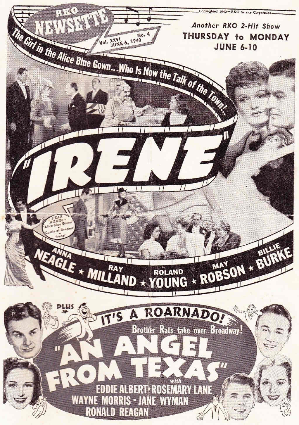 RKO NEWSETTE magazine side cover  Vol 26 #4 6 June 1940