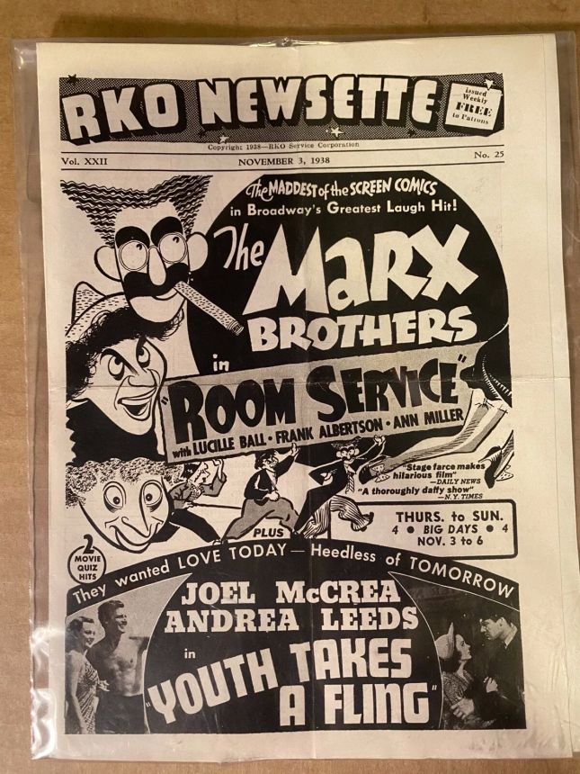 RKO NEWSETTE magazine side cover  Vol 22 #25 3 November 1938