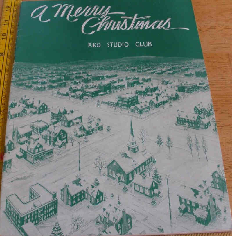 RKO STUDIO CLUB magazine side cover  December 1944
