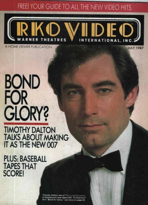 RKO VIDEO magazine side cover  July 1987