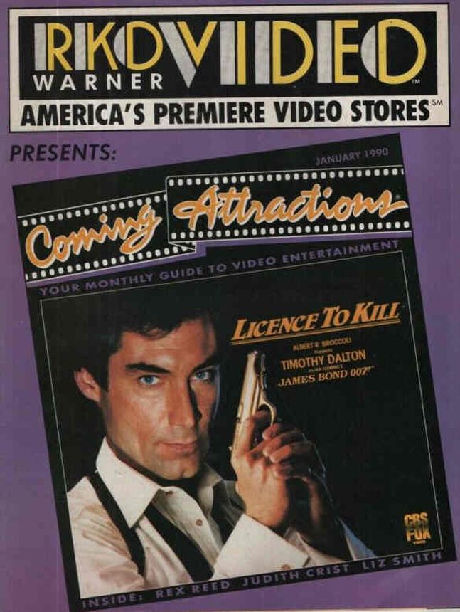 RKO VIDEO magazine side cover  January 1990