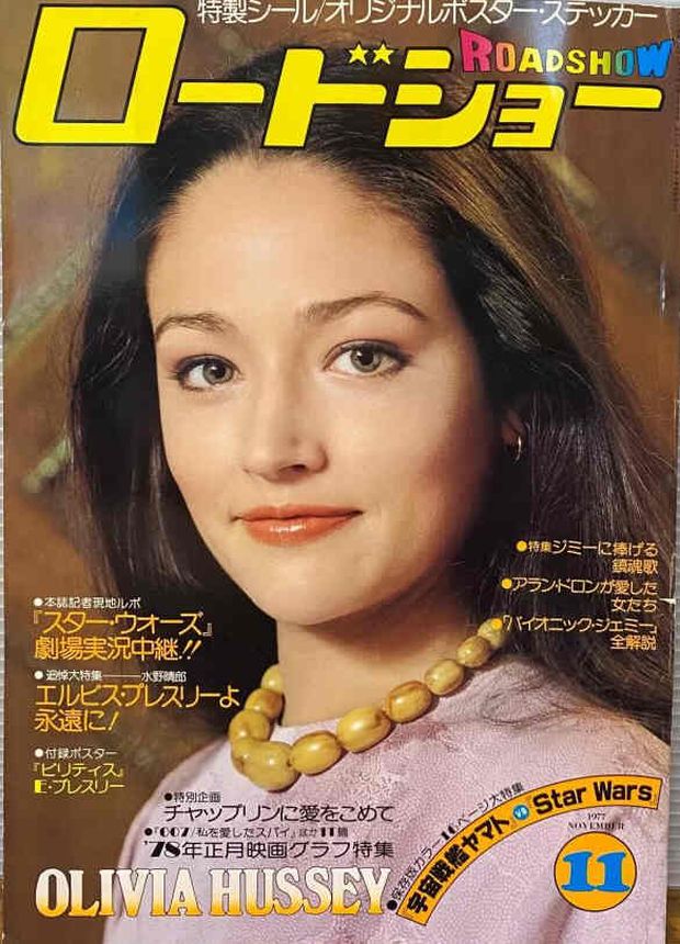 ROADSHOW magazine side cover  November 1977