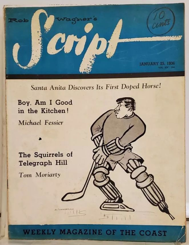 ROB WAGNERS SCRIPT magazine side cover 25 January 1936