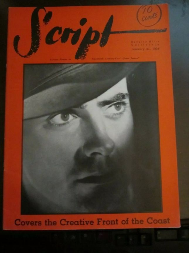 ROB WAGNERS SCRIPT magazine side cover 21 January 1939