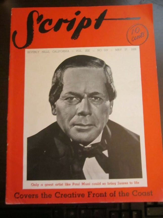 ROB WAGNERS SCRIPT magazine side cover 27 May 1939