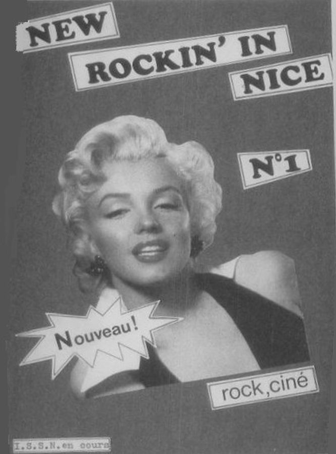 NEW ROCKIN IN NICE magazine side cover Issue 1   1987