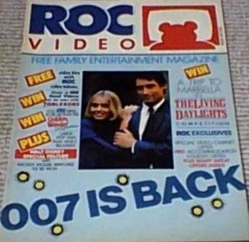 ROC VIDEO magazine side cover Issue 1  March 1987