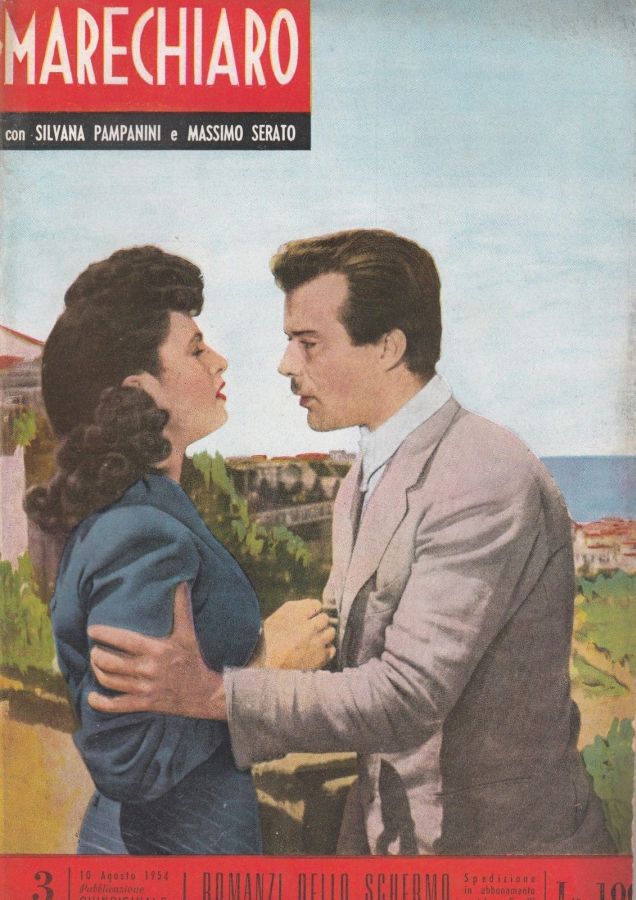 I ROMANZI DELLO SCHERMO magazine side cover Issue 3 10 August 1954